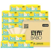 京东PLUS会员： BABO 斑布 classic高端软抽 4层80抽*20包 *4件
