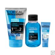 PLUS会员： 欧莱雅 水能保湿护肤体验装（双效洁面50ml+水凝露50ml+焕亮滋润露15ml）