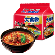 京东plus会员：康师傅 方便面 大食袋 红烧牛肉面 5袋*2件