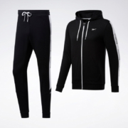 Reebok 锐步 运动健身 TE Linear Logo FT TS 男子套装 FP8159