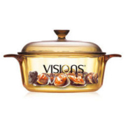 康宁（VISIONS） 1.25L晶彩透明玻璃锅 明火直烧 可视烹饪 VS-12-E-LCL/ZK