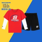 SKECHERS 斯凯奇 男童休闲运动套装