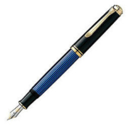 Pelikan 百利金 Souveran帝王 M400 钢笔 14K EF尖 蓝条