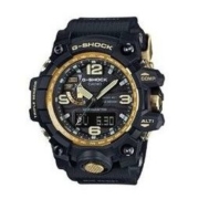 CASIO 卡西欧 大泥王G-SHOCK系列 GWG-1000GB-1APR 男士太阳能手表 56.1mm 黑盘 黑色树脂表带 圆形