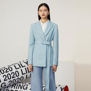 Lily  系腰带 修身驳领 西装外套