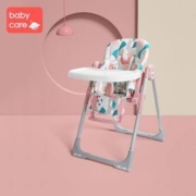 babycare 宝宝餐椅可折叠 卡洛粉