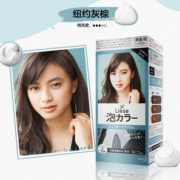 PLUS会员！Kao 花王 liese prettia泡沫染发膏 #纽约灰棕（1液34ml+2液66ml+护发素8g ） 18.5元（需用券，需买8件）