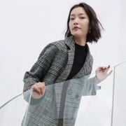 DUIBAI 对白 ADN028G 女士双排扣西装外套