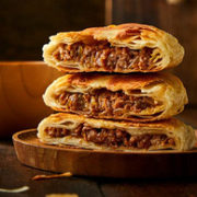 思念 牛肉盘丝酥皮馅饼 880g/8个x4件+思念手抓饼 900gx4件