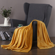 SHERWOOD 喜屋 毛毯法兰绒四季盖毯 灰色 150*200cm  约660g