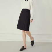范思蓝恩 Z202261 女士高腰开叉半身裙