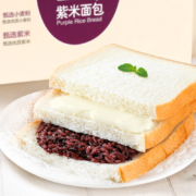 莫点 紫米面包 黑米夹心面包500g整箱*2件