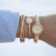 Anne Klein 安妮·克莱恩 AK/3292BKST 施华洛世奇水晶 女士手镯手表套装 含税到手￥283.98