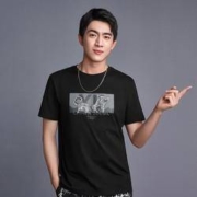 HLA 海澜之家 十二生肖系列 HNTBJ2D403A 男士印花上衣