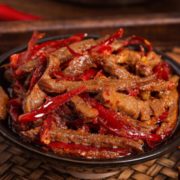 下酒菜！谭八爷 四川特产 麻辣牛肉 100g*2盒锁鲜装