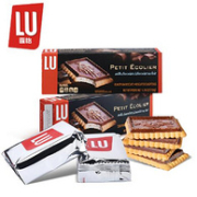 38预售 法国进口 LU露怡 黑巧克力饼干 150gx3盒