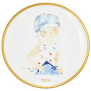 值哭！世界顶级骨瓷：NARUMI鸣海 2019年限定 岩崎知弘骨瓷纪念盘