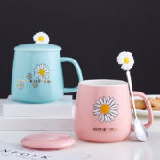 港林 小雏菊陶瓷马克杯 400ml