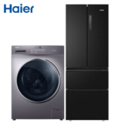 历史新低、38节预售：Haier 海尔 BCD-331WLHFD78D9U1 331升 双变频冰箱+10KG滚筒洗衣机