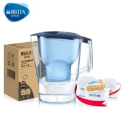 新品上市：BRITA 碧然德 Aluna光汐系列 家用滤水壶 3.5L(蓝)+去水垢专家版滤芯 3枚装