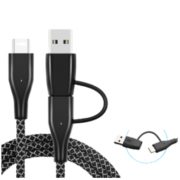 L-CUBIC 酷比客 Type-C-Micro-USB 二合一数据线 1m