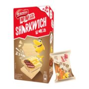 限用户！ Nestlé 雀巢 脆脆鲨 鲨明治威化饼干 芝士牛排味 132g