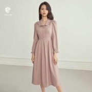 范思蓝恩 Z201877 女士泡泡袖连衣裙