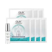 21日10点！黑卡会员！OLAY 玉兰油水感透白光塑精华30mlX1+水感透白光塑钻纹弹力面膜X7