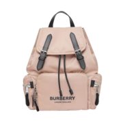 5日0点！ BURBERRY 博柏利 女士Logo印花抽绳双肩包 中号