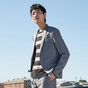 20日0点：杰克琼斯 撞色条纹舒适休闲针织羊毛衫219324523