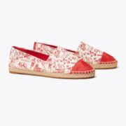 Tory  Burch Printed Color-Block Espadrille 女士渔夫鞋