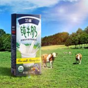 兰雀 高钙脱脂纯牛奶200ml*12盒