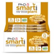 英国营养代餐品牌！PhD Smart 智选 减脂蛋白代餐棒 64g*12支  巧克力爆米花味 到手￥133.98