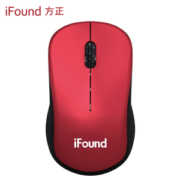 运费券收割机： iFound 方正 W636 无线鼠标 红色