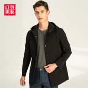 休闲！红豆 DXIOF015S 春季男士连帽风衣