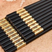 芭泰普 家用防滑 合金筷子10双装