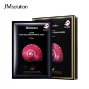PLUS会员： JMsolution 粉蜗牛原液提亮面膜 10片/盒  *4件