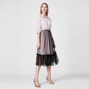 VERO MODA 31936Z510 女士设计感衬衫连衣裙
