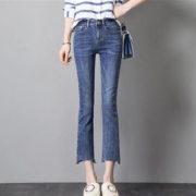 Lee Cooper LCGK8817-A 女士显瘦九分微喇叭牛仔裤
