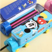 带削笔器！Disney 迪士尼 DM29175A3 创意多功能铁文具盒 多款可选 9.8元（包邮，需用券）