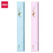 deli 得力 71980 学生塑料直尺 18cm *3件