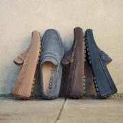 43码！ECCO 爱步 Dynamic Moc 2.0动感莫克系列 男士真皮休闲乐福鞋581704 到手￥417.07