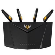 22点：ASUS 华硕 TUF-AX3000 3000M 千兆双频 WiFi 6 家用路由器 黑色