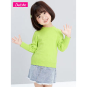 笛莎 2021春秋款女童纯棉针织衫