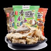 香港美食 润志 矶烧鱼皮 110g*3包