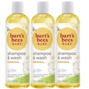 Prime会员！Burt's Bees小蜜蜂天然宝宝洗发沐浴二合一 350ml*3瓶装  到手约124.82元