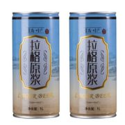 口感清淡干爽！崂世家 青岛特产 拉格原浆全麦黄啤酒 1L*2罐