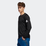 24日0点：adidas 阿迪达斯 男装训练运动圆领套头长袖T恤DQ2846