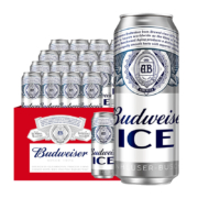 Budweiser 百威 啤酒冰啤 500ml*18听*2件
