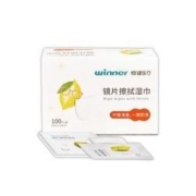 Winner 稳健 镜片擦拭湿巾 含70%酒精 6*10cm 100片*2盒